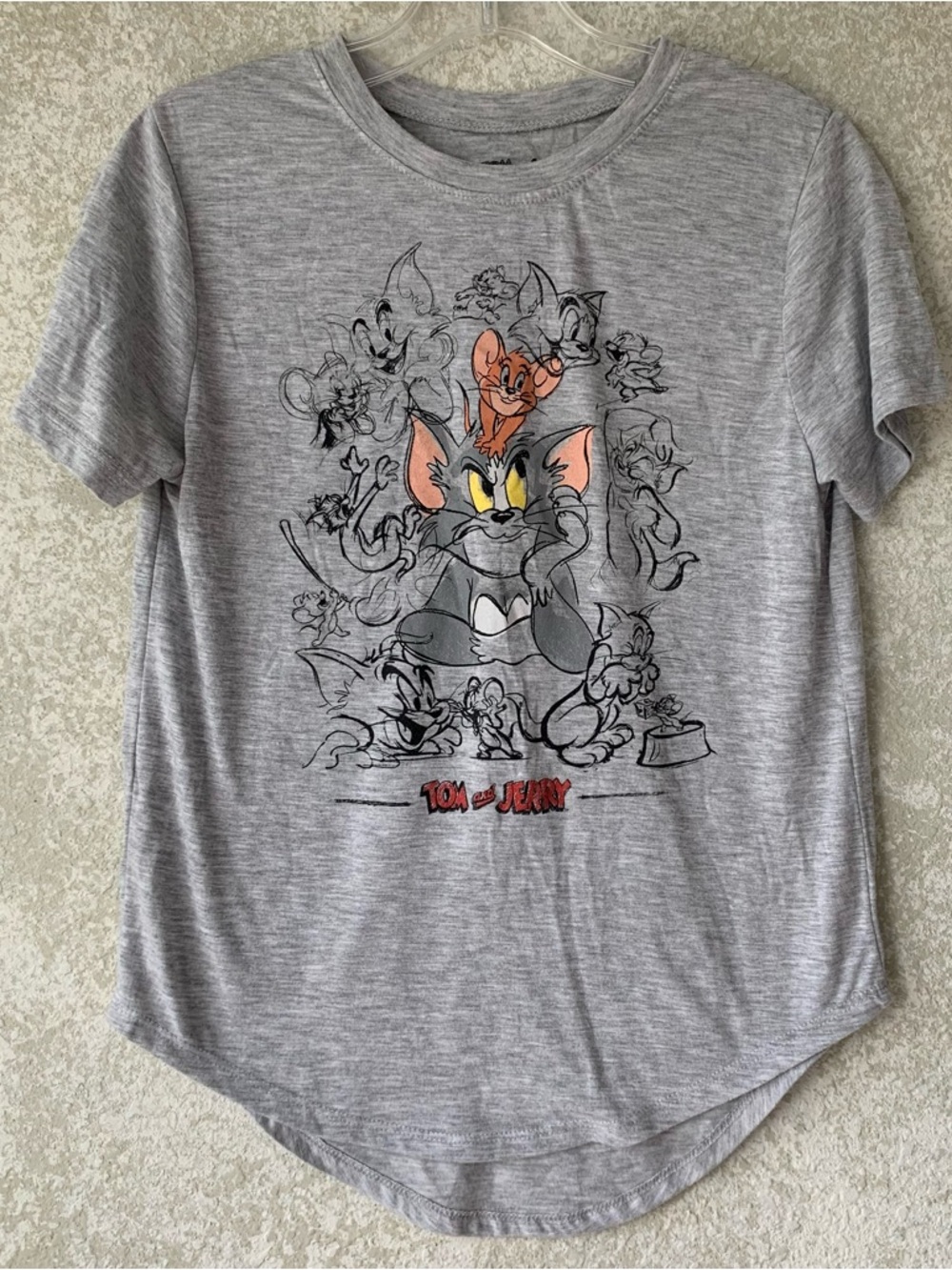 Tom and Jerry Graphic Tee Medium 7/9  Soft Lightweight‎ Nostalgic Cartoons